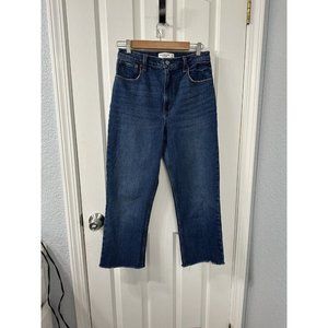 Abercrombie and Fitch The 90's Straight Ultra High Rise Denim Jeans Size 27 4